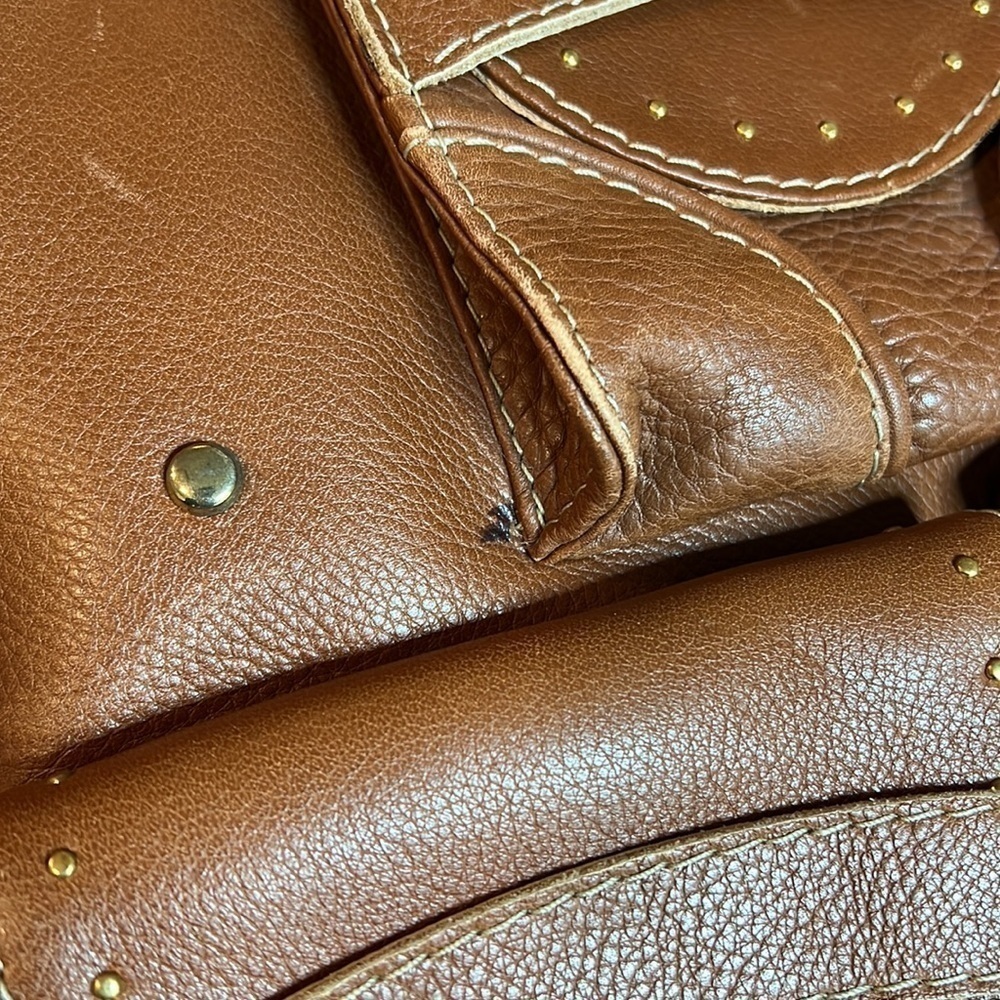 Flavi Olivera Brown Leather Shoulder Bag - Picture 10 of 10